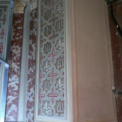 Restauration des décors de l'église de Montastruc la Conseillere pour l'Atelier d'Autant
