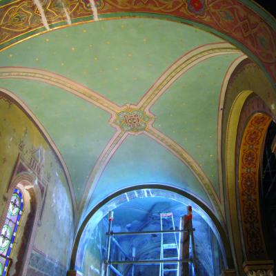 Restauration du collatérale de l'église de Labastidette pour l'Atelier d'Autant