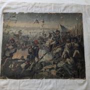 Restauration d'une peinture à l'huile 19ème avant