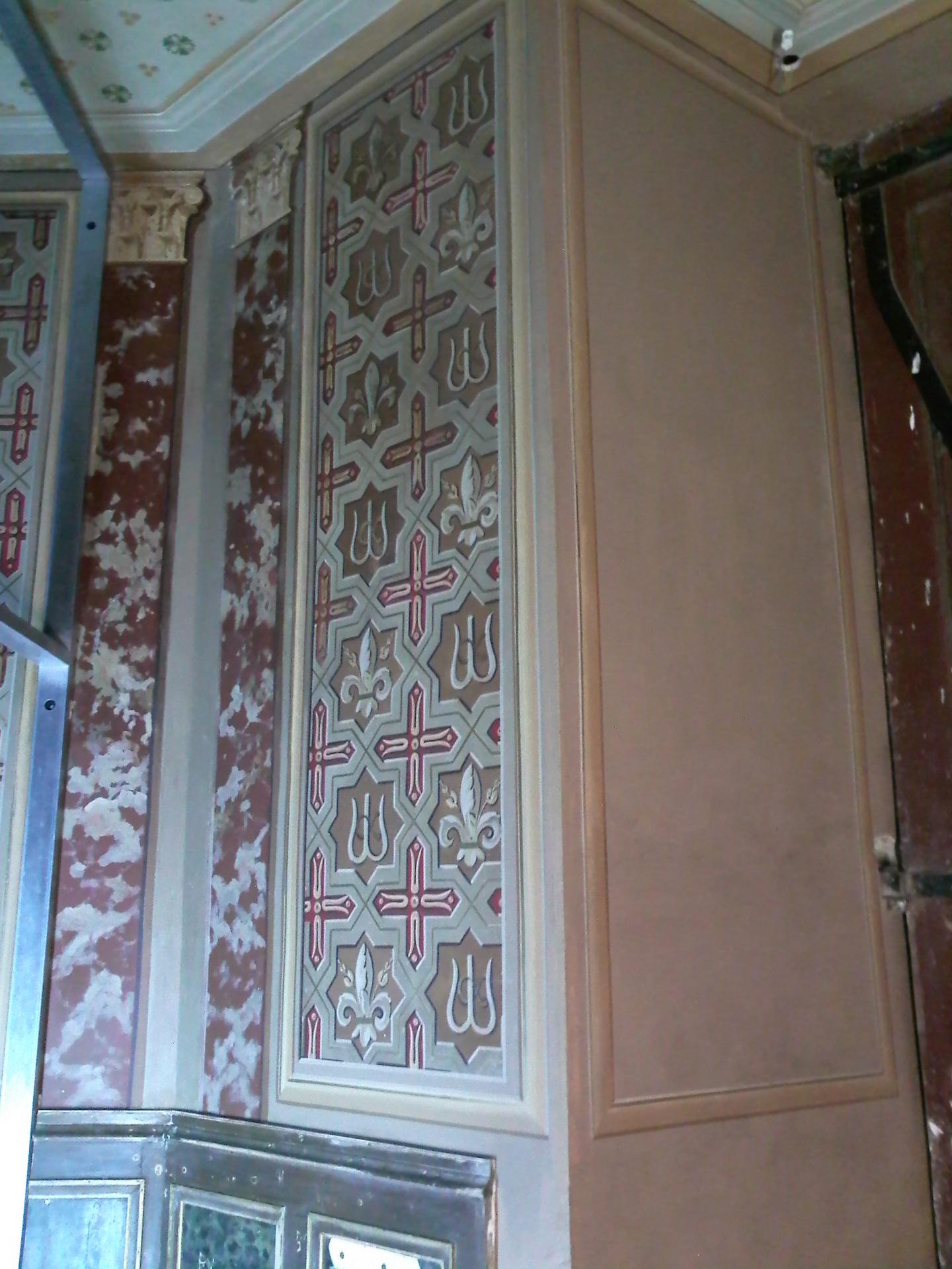 Restauration des décors de l'église de Montastruc la Conseillere pour l'Atelier d'Autant